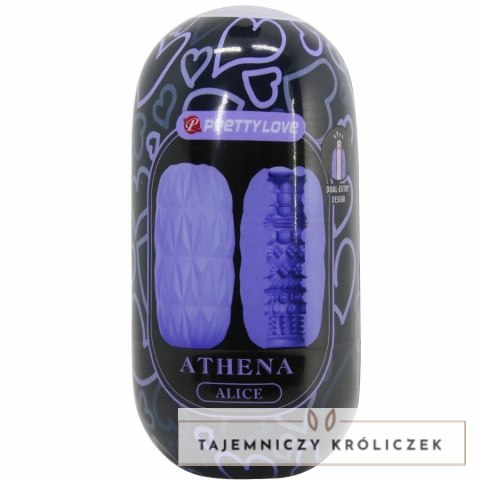 Pretty Love Athena Alice - kompaktowa maszyna intymna, fioletowa, TPR PRETTY LOVE