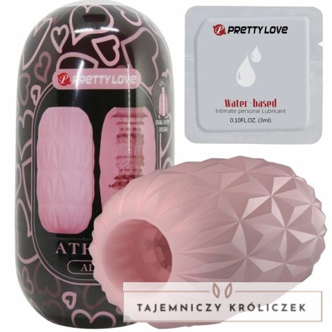 Pretty Love Athena Egg Stroker rożowy - kompaktowa maszyna intymna TPR PRETTY LOVE