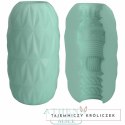 Pretty Love Athena Egg Stroker turkusowy TPR kompaktowy model PRETTY LOVE
