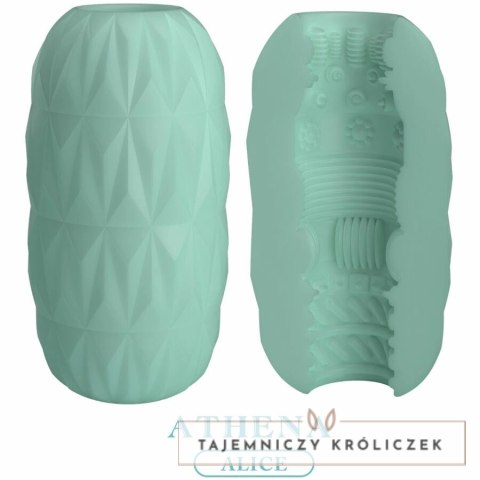 Pretty Love Athena Egg Stroker turkusowy TPR kompaktowy model PRETTY LOVE