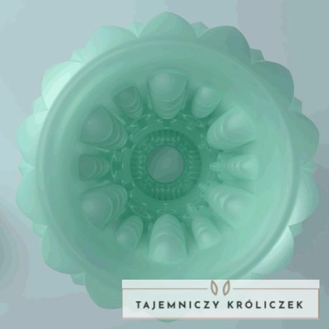 Pretty Love Athena Egg Stroker turkusowy TPR kompaktowy model PRETTY LOVE