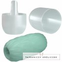 Pretty Love Athena Egg Stroker turkusowy TPR kompaktowy model PRETTY LOVE