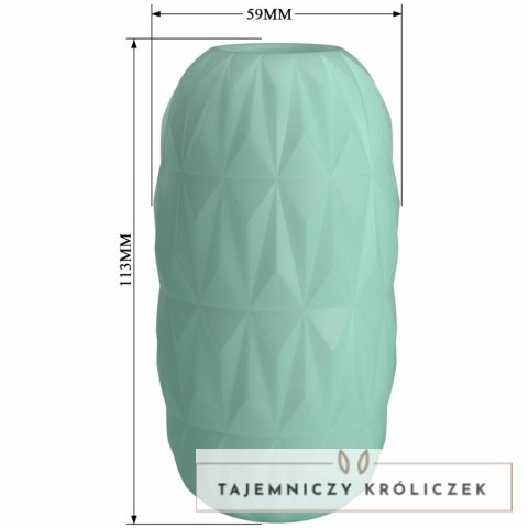 Pretty Love Athena Egg Stroker turkusowy TPR kompaktowy model PRETTY LOVE