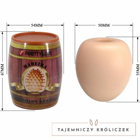 Pretty Love BM-00900T91-1 Intymna Osłona Jajko Miękki TPR Kolor Naturalny PRETTY LOVE