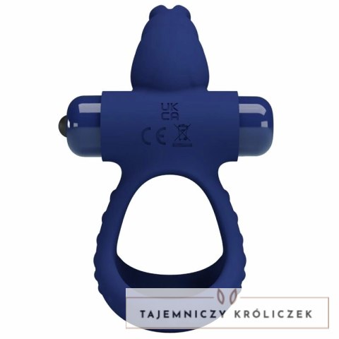Pretty Love Luchito podwojny pierścień wibrujący krolik niebieski PRETTY LOVE