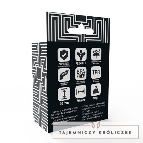 Addicted Toys Potenz C-Ring czarny - podwojny pierścień silikonowy ADDICTED