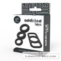 Addicted Toys Zestaw 4 Elastycznych Pierścieni Silikonowych Rożne Rozmiary ADDICTED