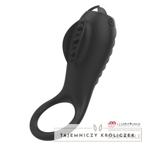 Brilly Glam Alan - Pierścień wibrujący z funkcją Watchme, czarny, 11 cm BRILLY GLAM