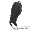 Brilly Glam Alan - Pierścień wibrujący z funkcją Watchme, czarny, 11 cm BRILLY GLAM