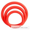 CalExotics Tri-Rings Zestaw Elastycznych Pierścieni Czerwony 3 szt. CALEXOTICS