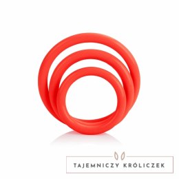 CalExotics Tri-Rings Zestaw Elastycznych Pierścieni Czerwony 3 szt. CALEXOTICS