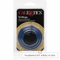 CalExotics Tri-Rings silikonowe pierścienie 3 rozmiary niebieskie CALEXOTICS