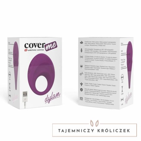 Coverme Dylan pierścień wibrujący, ładowalny, technologia Watchme COVERME