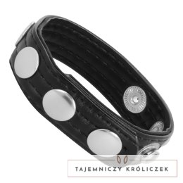 Darkness Leather Ring - Skorzany pierścień regulowany, uniwersalny DARKNESS