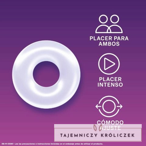 Durex Pleasure Ring silikonowy pierścień elastyczny wielokrotnego użytku Durex
