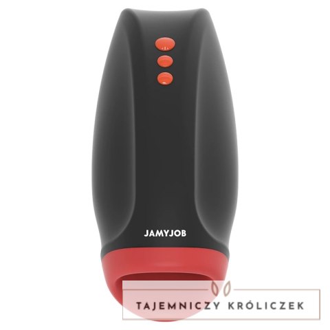 JAMYJOB Novax - urządzenie intymne z wibracjami i systemem kompresji, czarne JAMYJOB