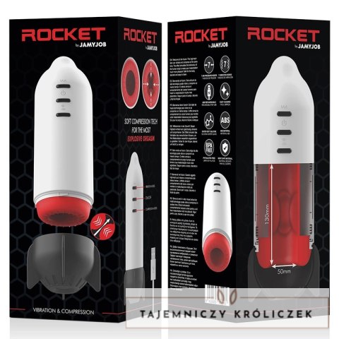 Jamyjob Rocket - zaawansowana maszyna intymna z kompresją i wibracją USB JAMYJOB