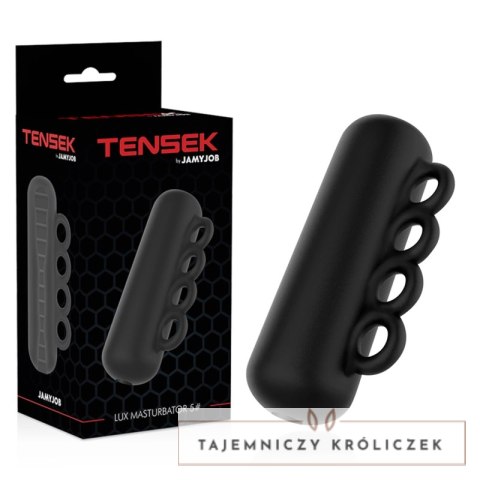 Jamyjob Tensek 5 Czarna Maszyna Intymna z Uchwytami TPE 18 cm JAMYJOB