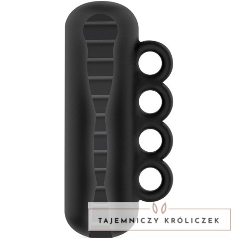 Jamyjob Tensek 5 Czarna Maszyna Intymna z Uchwytami TPE 18 cm JAMYJOB
