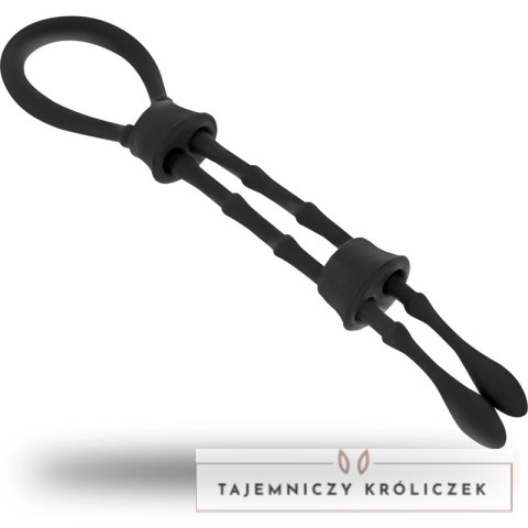 Ohmama Fetish - Silikonowy sznur z pierścieniem, uniwersalny rozmiar OHMAMA