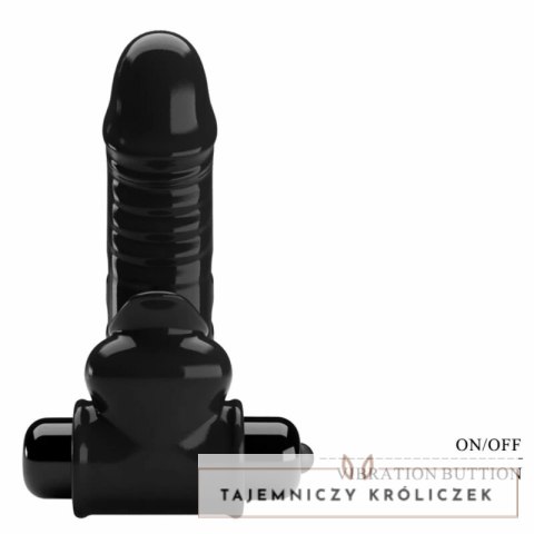 Pretty Love Corbin czarna nakładka wibrująca na palce 10 trybow PRETTY LOVE