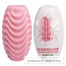 Pretty Love Egg Pink - Dwustronny model intymny z elastycznego TPR PRETTY LOVE