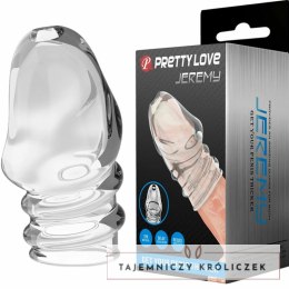Pretty Love Jeremy przezroczysty rękaw potencji TPR 9 cm PRETTY LOVE
