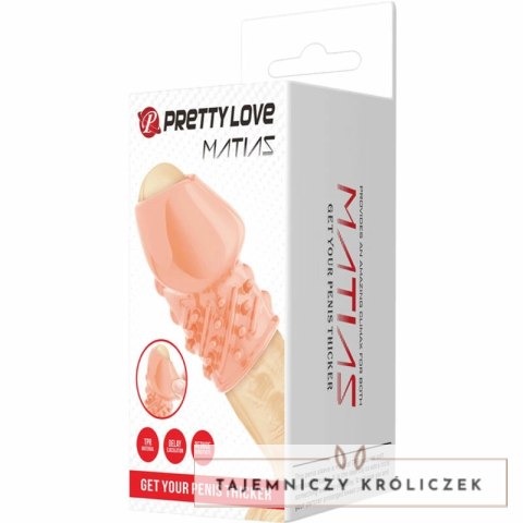 Pretty Love Matias anatomiczny nakładka powiększająca cielista TPR PRETTY LOVE