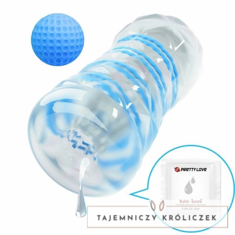 Pretty Love Mini System Intymny Spiralny Niebieski Kompaktowy TPR PRETTY LOVE