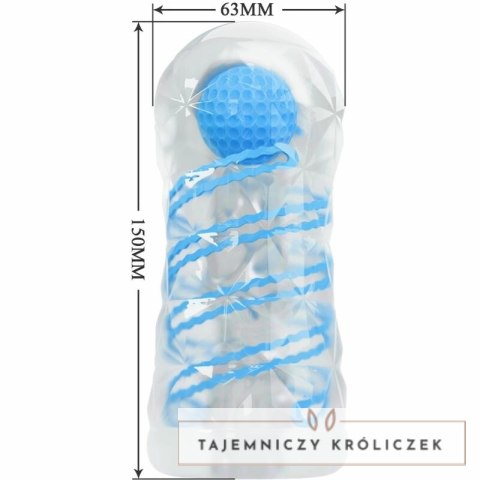 Pretty Love Mini System Intymny Spiralny Niebieski Kompaktowy TPR PRETTY LOVE