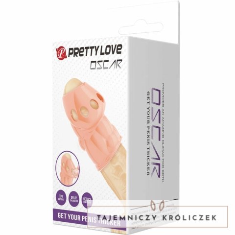 Pretty Love Oscar - anatomiczny rękaw powiększający, kolor cielisty PRETTY LOVE