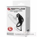 Pretty Love Ruben - silikonowy pierścień wibrujący, 7 trybow, czarny PRETTY LOVE