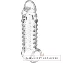 VirilXL V11 - Transparentny anatomiczny rękaw intymny z uchwytem, 13,5 cm VIRILXL