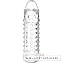 VirilXL V11 - Transparentny anatomiczny rękaw intymny z uchwytem, 13,5 cm VIRILXL