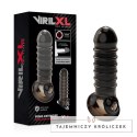 VirilXL V15 Czarny - Nakładka Powiększająca, Teksturowana, TPE, 13,5 cm VIRILXL