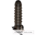 VirilXL V15 Czarny - Nakładka Powiększająca, Teksturowana, TPE, 13,5 cm VIRILXL