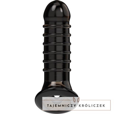 VirilXL V15 Czarny - Nakładka Powiększająca, Teksturowana, TPE, 13,5 cm VIRILXL