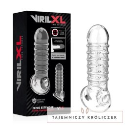VirilXL V15 Przezroczysty rękaw intymny do powiększania rozmiaru 13,5 cm VIRILXL