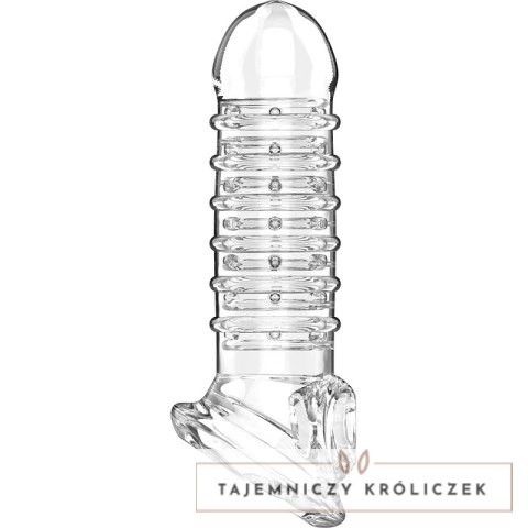 VirilXL V15 Przezroczysty rękaw intymny do powiększania rozmiaru 13,5 cm VIRILXL