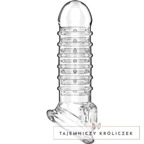 VirilXL V15 Przezroczysty rękaw intymny do powiększania rozmiaru 13,5 cm VIRILXL
