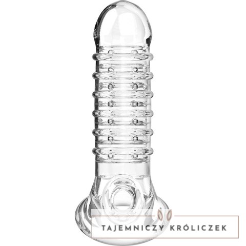 VirilXL V15 Przezroczysty rękaw intymny do powiększania rozmiaru 13,5 cm VIRILXL