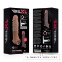 VirilXL V9 brązowy rękaw silikonowy do zwiększania obwodu 13,5 cm VIRILXL