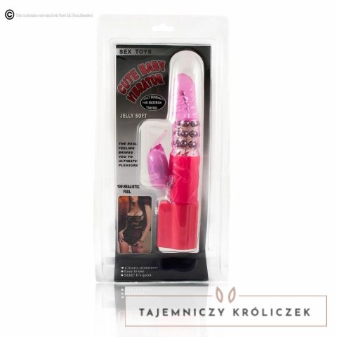 Baile Super Rotator - Model Intymny Krolik, żelowy, liliowy, 23 cm BAILE