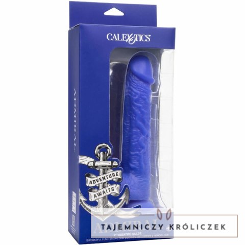 CalExotics Admiral Sailor silikonowy model wibrujący niebieski 16 cm IPX7 CALEXOTICS