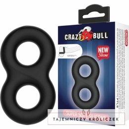 Crazy Bull Double Ring silikonowy medyczny pierścień elastyczny 8,5cm CRAZY BULL