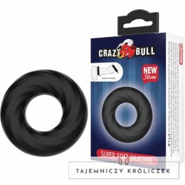 Crazy Bull silikonowy pierścień elastyczny Super Soft 5 cm czarny CRAZY BULL