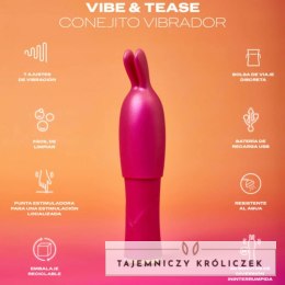 Durex Vibe & Tease Bunny - wielofunkcyjny wibrator wodoodporny USB 7 trybow Durex