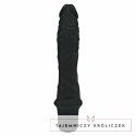 Get Real Classic Black - silikonowy model wibracyjny, duży rozmiar 24,9 cm GET REAL