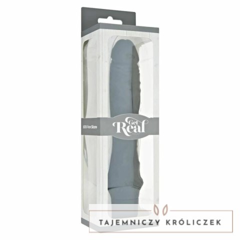 Get Real Classic Black - silikonowy model wibracyjny, duży rozmiar 24,9 cm GET REAL