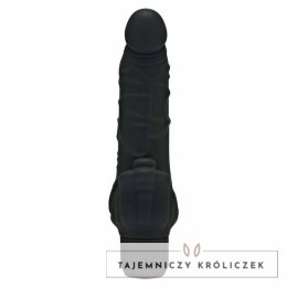 Get Real Classic Stim Czarny - anatomiczny wibrator z dodatkową stymulacją GET REAL